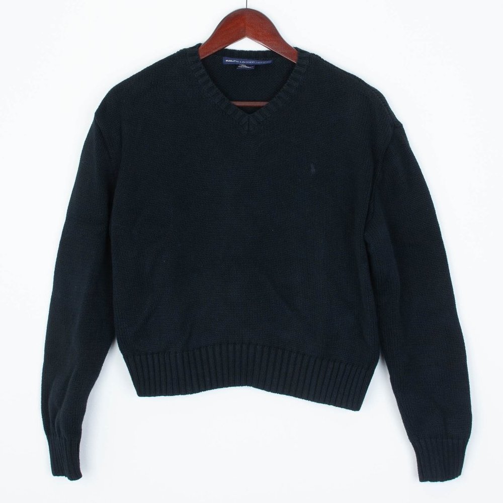 Ralph Lauren Sport V Neck Pullover Sweater Sz L